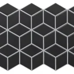 Realonda Rhombus Black 26,5x51 rombusz járólap, falicsempe Szuper akció