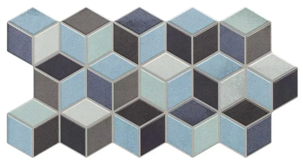 Outlet Realonda Rhombus Blue 26,5x51 rombusz járólap, falicsempe