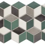 Végkiárusítás Realonda Rhombus Emerald 26,5x51 rombusz járólap, falicsempe