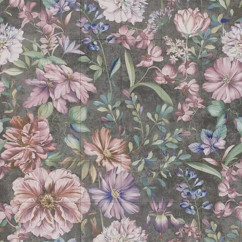Mainzu Mural Garden - virágos tapétamintás csempe Árcsökkenés