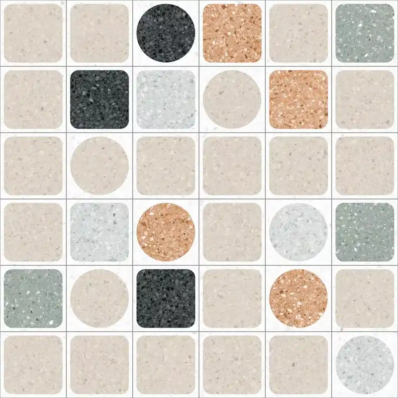 Újdonság VIVES Loano-R Multicolor 20x20 terrazzó mintás padlólap