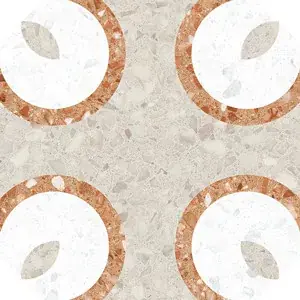 Akció VIVES Octógono Tolone Beige 20x20 terrazzó mintás padlólap