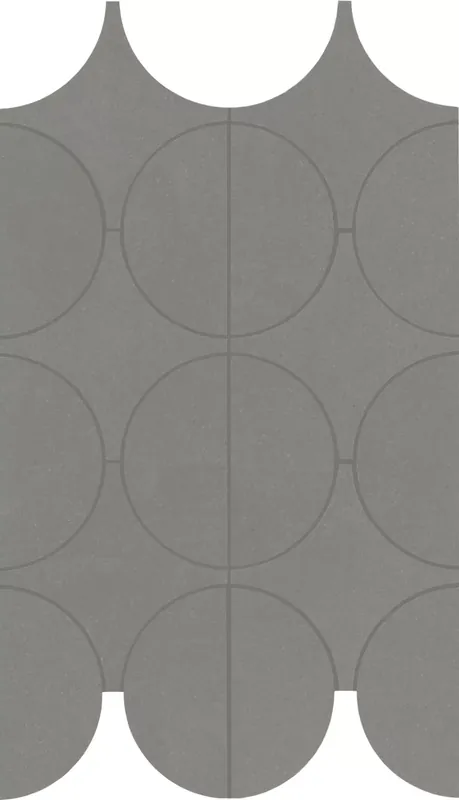 MARAZZI Cementum Lead Mosaico Cerchi 23,8x41,4 csempemozaik Szuper akció