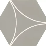 MARAZZI Cementum Nickel Decoro Arco 21x18,2 hexagon járólap Biztonságos fizetés