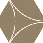 Expressz szállítás MARAZZI Cementum Olive Decoro Arco 21x18,2 hexagon járólap