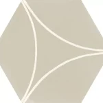 MARAZZI Cementum Sand Decoro Arco 21x18,2 hexagon járólap Szuper akció