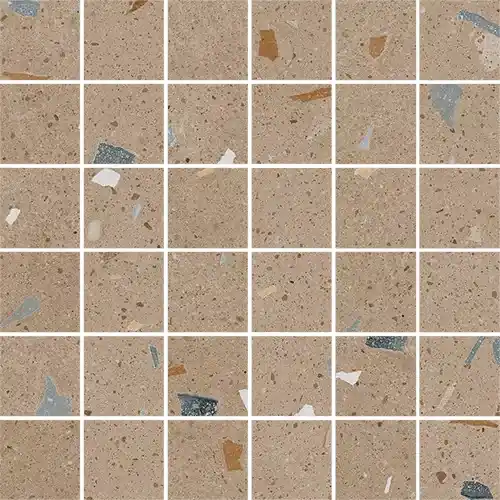 Ne maradj le ARCANA CROCCANTE Mosaic Nuez 30x30 terrazzo mintás csempemozaik