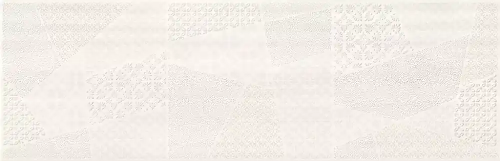 Biztonságos fizetés CERSANIT FERANO WHITE PATCHWORK INSERTO SATIN 24x74 dekor falicsempe