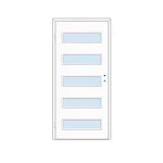 Dekor beltéri ajtó Athosz 100x210 balos fehér 12-14 tokkal Prémium